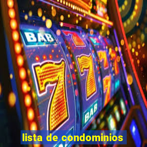 lista de condominios